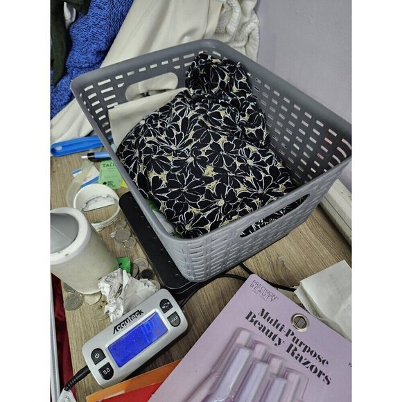 Habitat Clothes To Live In Black And Gold Floral Tank Dress Shark Hem Size Small - Picture 12 of 12